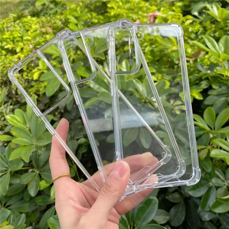 Suitable for Samsung S25Ultra+ Transparent Four-Corner Anti-Fall Phone Case A13/A56 Soft Edge Acrylic Protective Case 37 Suitable for Samsung S25Ultra+ Transparent Four-Corner Anti-Fall Phone Case A13/A56 Soft Edge Acrylic Protective Case 37