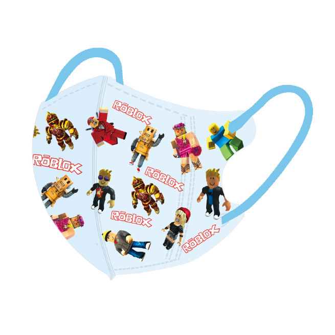 Roblox Sandbox World 子供用不織布 3D マスク 使い捨て三層保護効率的で通気性のある学生専用|undefined