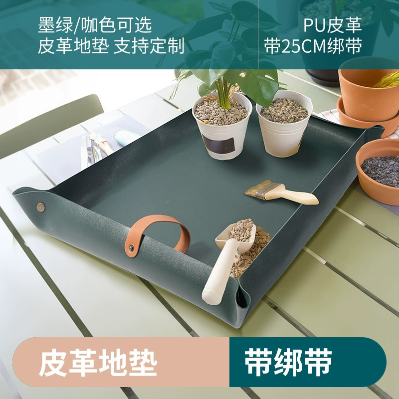 Садовые кожаные коврики с ремешками можно рулить суккуленты