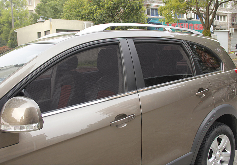 Magnetic Mesh Car Sunshade Curtain, Thickened for Summer, Breathable and Non-Blocking, Anti-Mosquito, Sun-Blocking Car Window Curtain