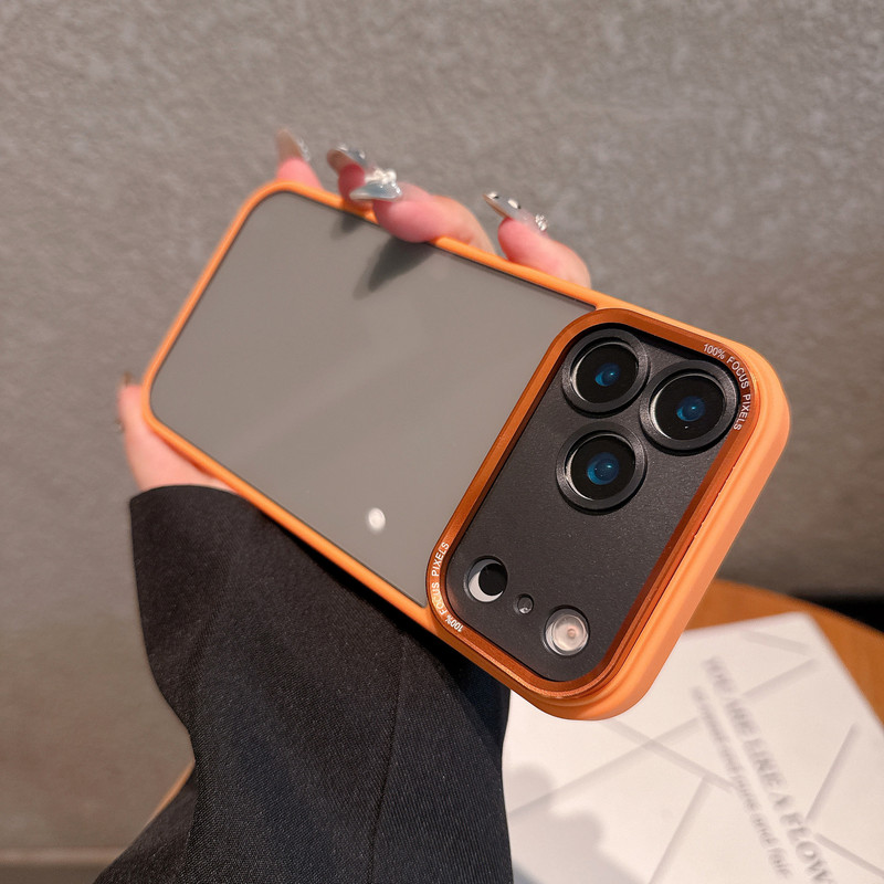 金属鹰眼镜头适用iPhone17PROMAX透明手机壳苹果16高级感防摔硬15|undefined