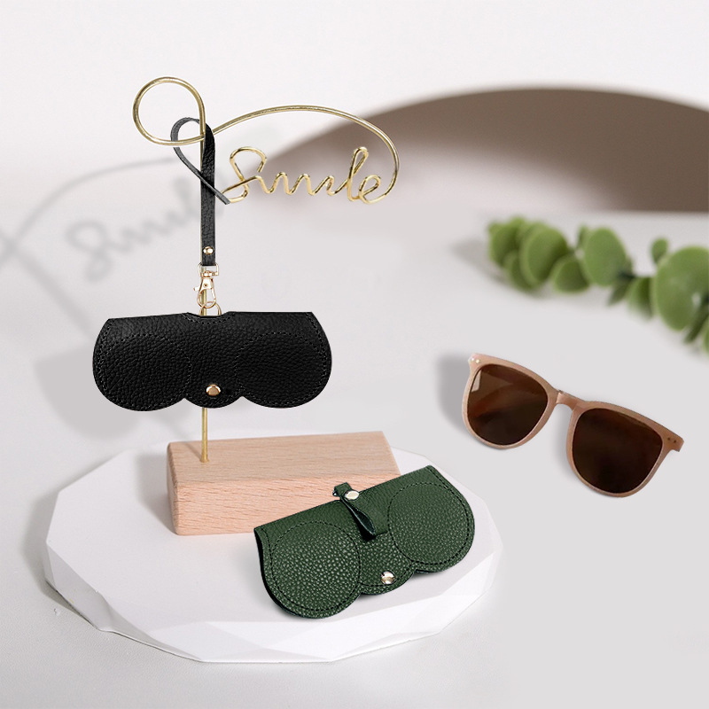 Gafas populares bolsa de almacenamiento portátil gafas de sol cubierta protectora colgante bolsa de gafas para viajar de moda y simple