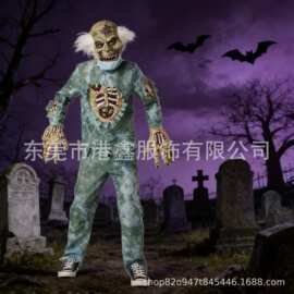 跨境万圣节僵尸医生 cos 服成人腐烂丧尸连体衣鬼屋密室恐怖扮演