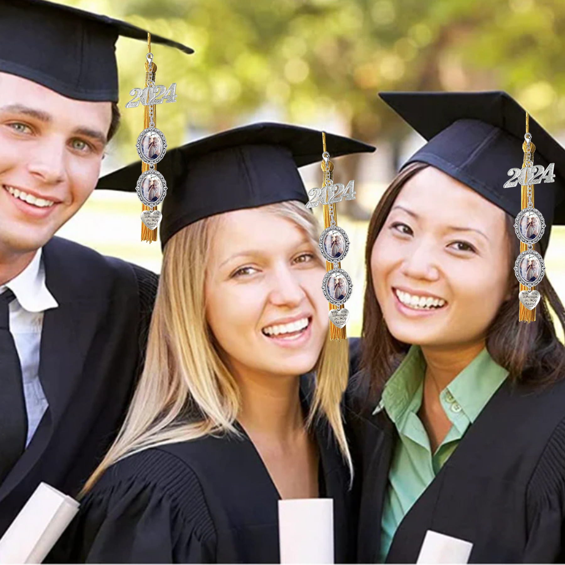 Graduation Cap Photo Pendant 2
