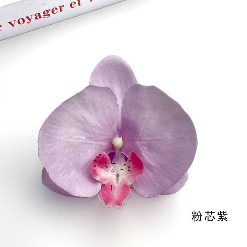 造花胡蝶蘭の花 DIYヘアアクセサリー ヘアピン フェイクフラワー DIYヘアピン 衣装アクセサリー デザートテーブル製作|undefined