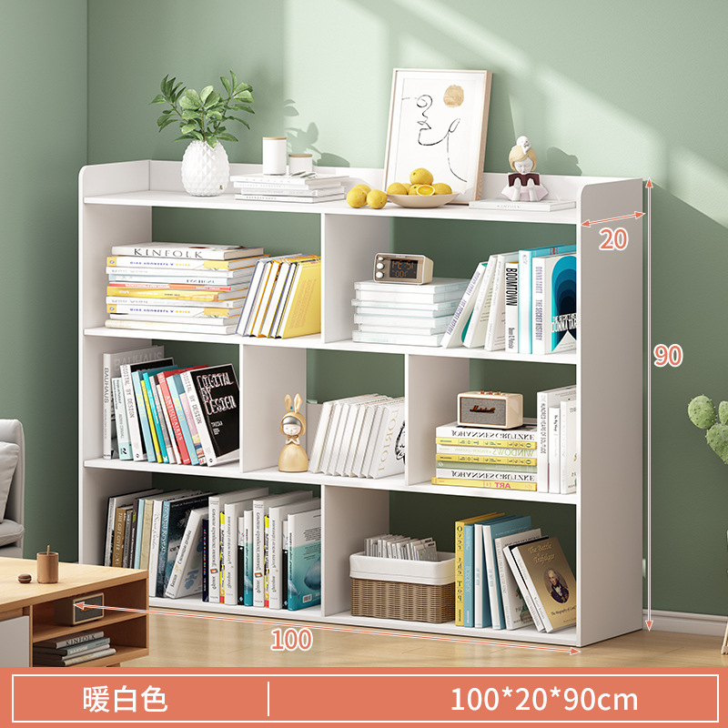Estanterías simples aterrizan contra la pared, estantes de la Sala de estar, estantes de almacenamiento en capas, taquillas simples y modernas para el hogar