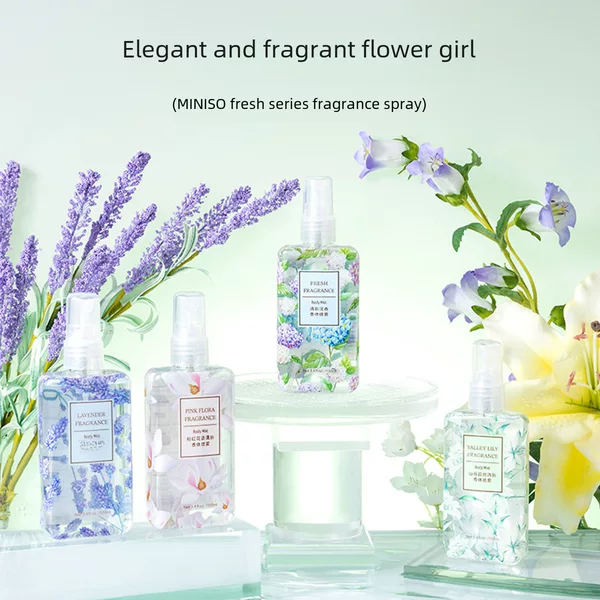 MINISO Famous and Excellent Products Fragrance Body Spray Fragrance Portable Clothing Perfume Sample Fragrance Fresh and Fresh with You