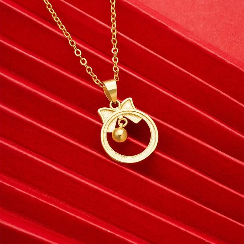 Princesa en la carrera arco campana colgante lindo todo partido donut nicho dulce DIY joyería Vietnam arena oro