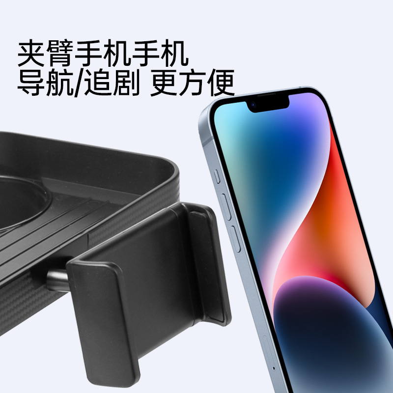 Placa de comedor del coche plegable multifuncional soporte para teléfono móvil universal bandeja de almacenamiento de coche consola central de coche soporte de taza de agua