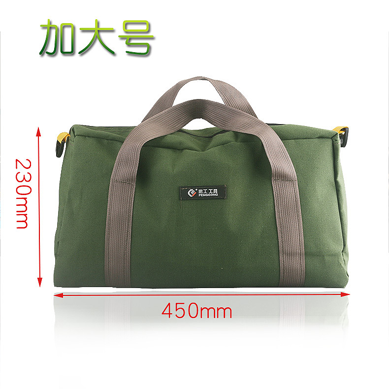Bolso de herramientas portátil simple de tela Penggong Oxford, bolsa de herramientas, bolsa eléctrica, bolsa de almacenamiento de piezas de herramientas, bolsa de mantenimiento