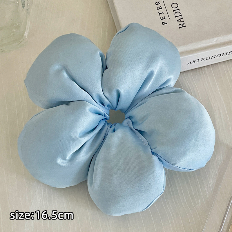 Sponge pillow, hairgrip, three dimensional ponytail, flowered, human sensor
