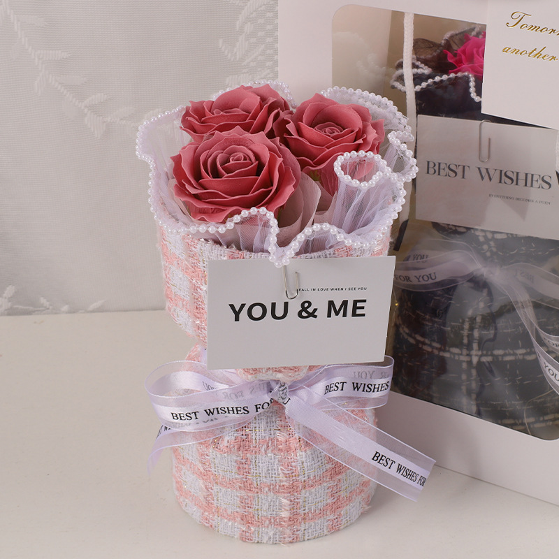 Festival Gifts Christmas Send Girlfriend Rose Flower Bouquet Valentine's Day Gift Soap Bouquet Small Fragrance Birthday Gift Finished Product Gift_voghion.com
