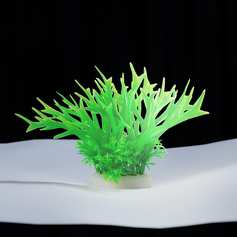 Exclusivo transfronterizo para simulación de montones de plantas acuáticas 10cm de césped de plástico flores decorativas y peceras paisajismo suministros de flores falsas agua de simulación