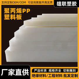 食品级白色聚乙烯PP板材 硬塑胶板耐磨PP塑料板水箱板食品菜垫板