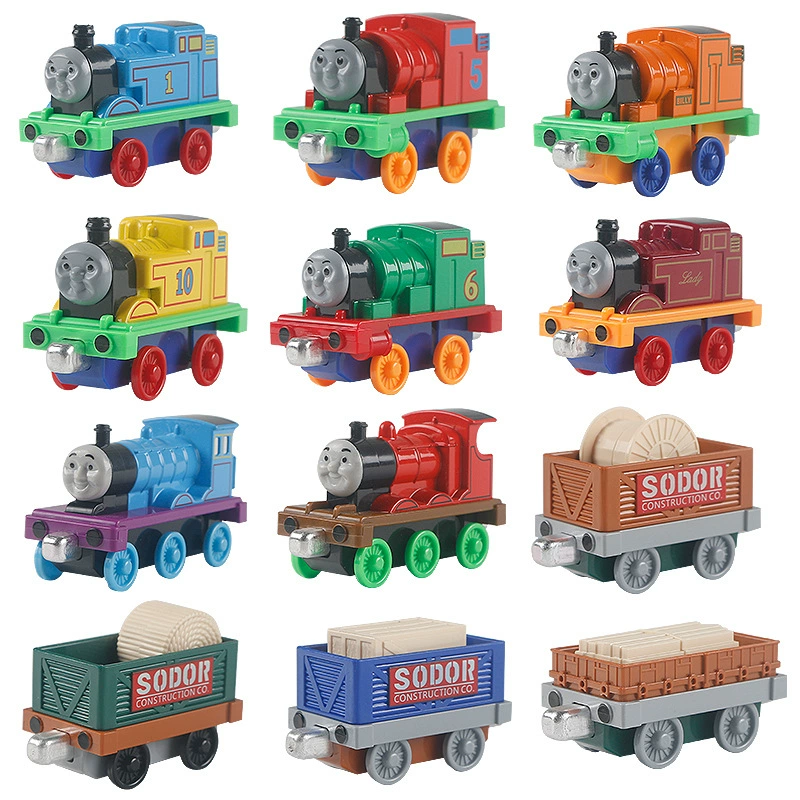 Потрясающая магнитная игрушка паровозик Thomas James Pull Back Little Locomotive с Percy Edward для детей 2–5 лет, сплав, набор 3 головоломки
