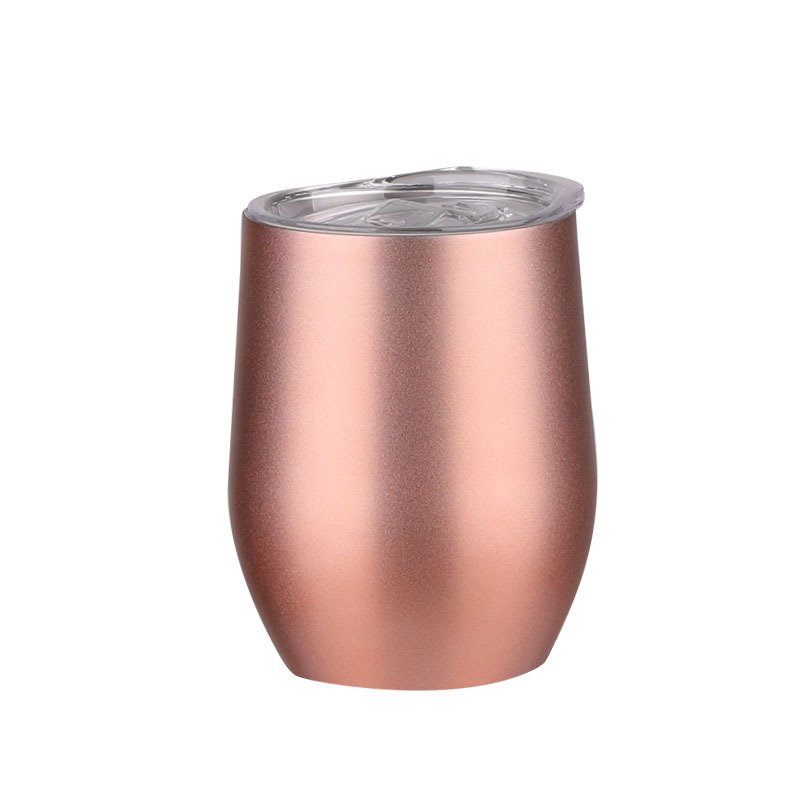 Taza de huevo de acero inoxidable 304 12oz taza de cerveza vacío taza de cáscara de huevo transfronteriza taza de agua portátil al por mayor