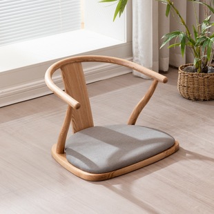 # Quiet Tatami Seat Bed Backrest Chair Bay Window Chair Japanese Style and Style Chair Solid Wood Ottoman Armrest Tea