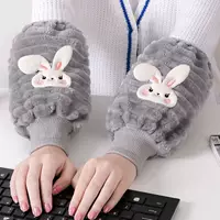 Студенческие рукава для защиты рукава Наручные рукава Luo Симпатичный мультяшный кролик милый осенний зимний рукав для защиты от холода и теплый детский рукав