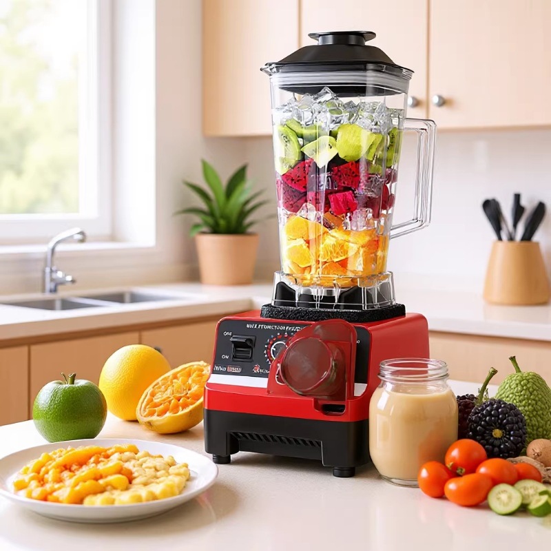 Foreign Trade Cross-Border Fully Automatic Multi-Functional Household Juicer, Blender, Food Processor, Grinder, and Mixer