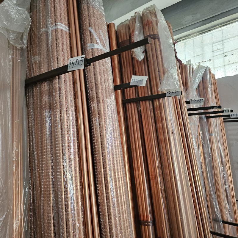 空心薄壁紫铜毛细管T1 T2硬态紫铜管厚壁红铜圆管精密无毛刺切割