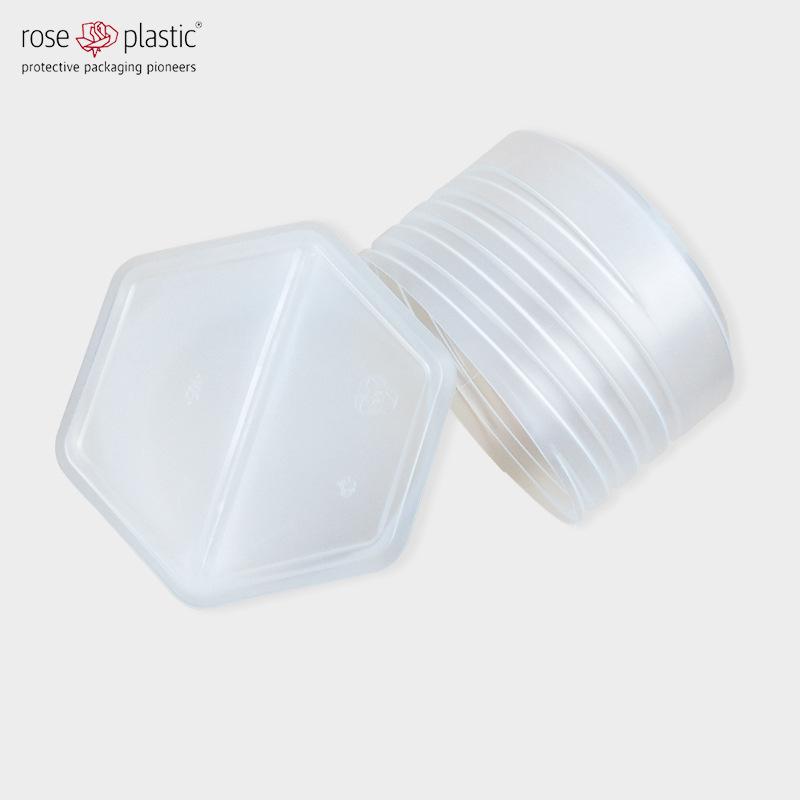 玫瑰塑胶大直径塑料工具盒圆形柱塞盒PP透明伸缩盒DP 80/105