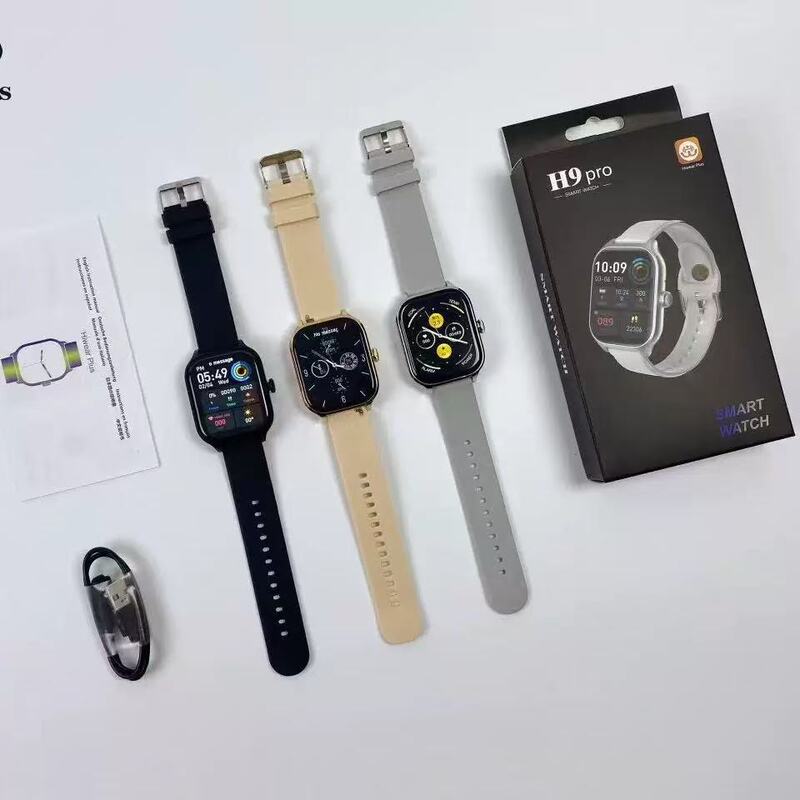 Cross-Border H9Pro Smart Watch with Bluetooth Calling, Heart Rate, Blood Pressure, Blood Oxygen, Multifunctional Sports Features for Men, Huaqiangbei Watch Cross-Border H9Pro Smart Watch with Bluetooth Calling, Heart Rate, Blood Pressure, Blood Oxygen, Multifunctional Sports Features for Men, Huaqiangbei Watch