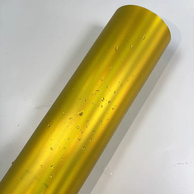 PET ultra-sub-laser matte electroplated rainbow film interior wrap, car color change sticker, electroplated mica stone (Auto Color Change Film) - pet-super-sub-color-rainbow-laser-electroplated-gold-10468-152-165m