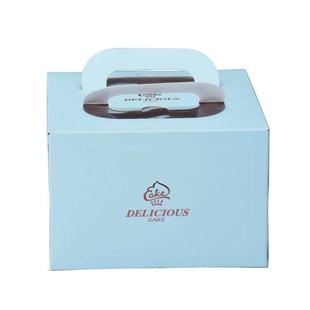 White Card Portable Cake Box 4/6/8/0/2/4-inch Birthday Cake Box Baking Box Thickened Base