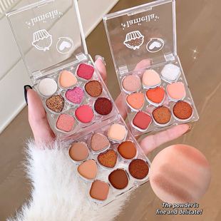 [Export Only/Border Labameila] Matte Pearlescent Earth Color Affordable Nine-Color Eyeshadow Palette 5128
