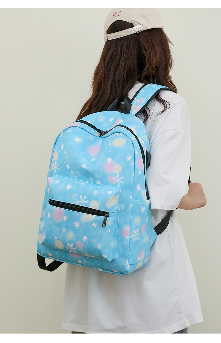 New Fashion Printed for Women's Multifunctional Travel Backpack Sweet Style Junior High School College Student backpack_voghion.com