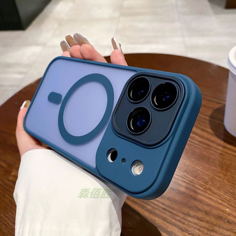 适用iPhone17air肤感磨砂磁吸手机壳苹果16pro镜头膜15防摔保护套|undefined