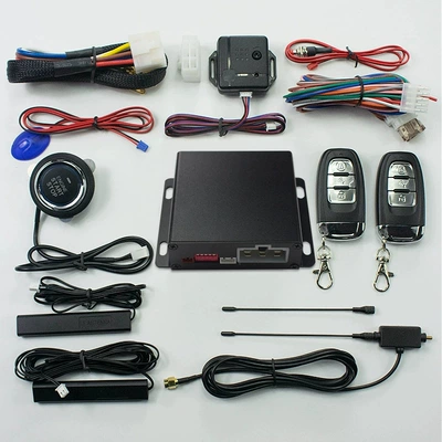 U8 Aluminum Alloy Series: Aluminum Alloy Mobile Phone Control One-Touch Start Keyless Entry 12V Universal Remote Control