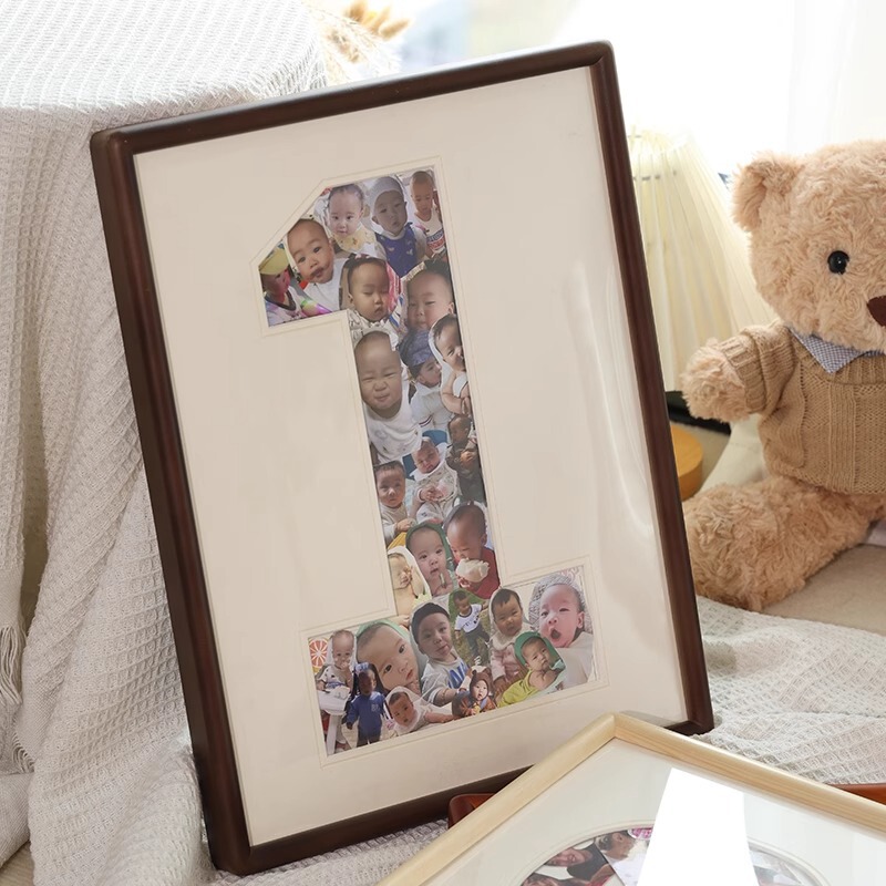 Anniversary Photo Frame DIY Kidsren's One-Year-Old Digital Painting Frame Plus Printed Photo Mounting Wall Hanging High-End Anniversary Photo Frame DIY Kidsren's One-Year-Old Digital Painting Frame Plus Printed Photo Mounting Wall Hanging High-End