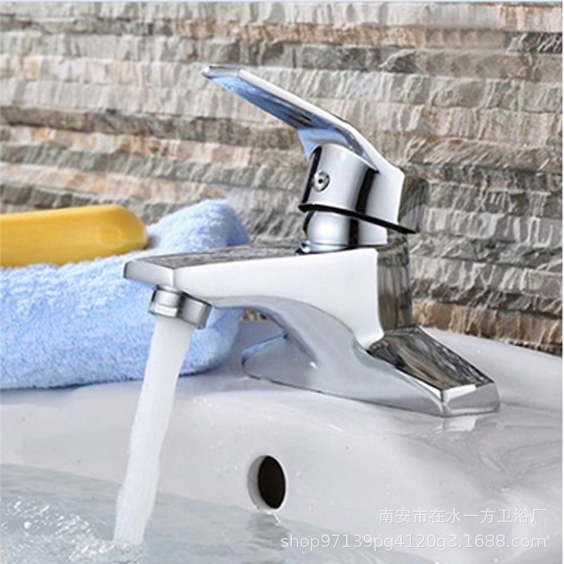 IELTS jishiduo shendas de dos articulaciones de doble Agujero Cuenca del lavabo caliente y fría grifo lavabo Cuenca del grifo mezclador