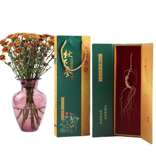 Changbai Mountain Ginseng Gift Box, Northeast Specialty Products Manufacturer Wholesale, Forest Mountain Ginseng New Year Commodity Sale Gift, One Piece Shipping