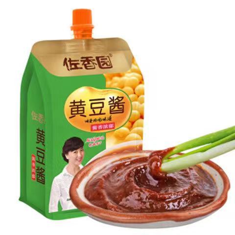 代发佐香园黄豆酱450g多袋东北大酱豆瓣酱沾葱沾菜酱熟酱即食下饭