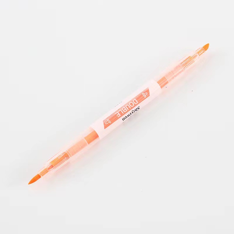 Pluma fluorescente de doble cabeza única creativa marcado marcador estudiante graffiti pluma color caramelo pintura acuarela pluma