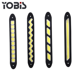 Youbisi silicone daytime running light flexible COB LED car daytime running light DC12v white light highlight