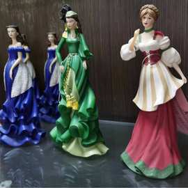 源头厂家树脂工艺品摆件定制贸易天使女孩潮玩手办公仔定做加工厂