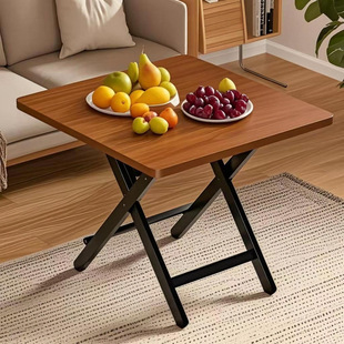 Folding Table Multifunctional Household 4-Person Dining Table Portable Dining Table Foldable Dining Table Outdoor Stall Small Table Factory