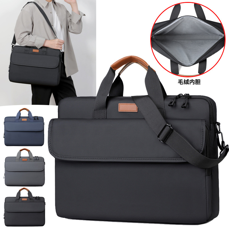New Men's Briefcase Laptop Bag 16.1inch Laptop Bag Shoulder Bag Unisex Business Inner Bag