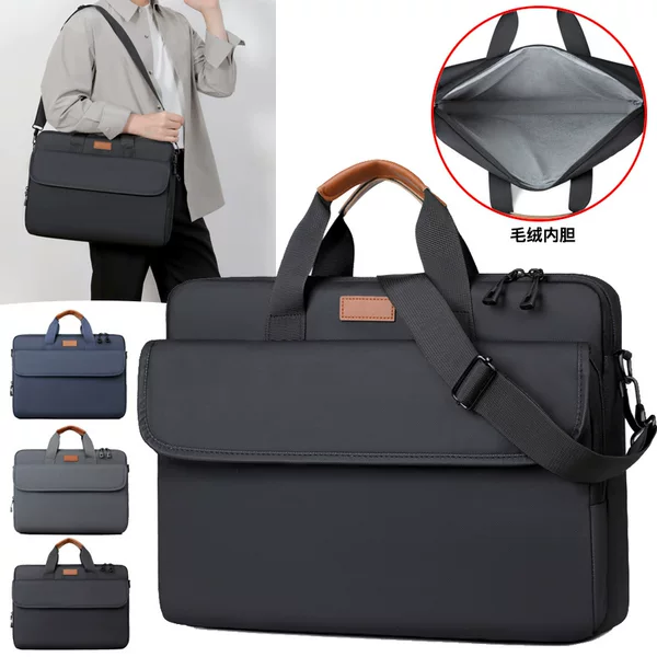 New Men's Briefcase Laptop Bag 16.1inch Laptop Bag Shoulder Bag Unisex Business Inner Bag