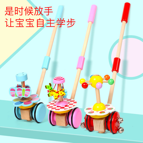 Children's hand push airplane toddler push push toy baby 1 year old 2 push and pull boy and girl stroller baby