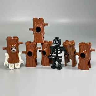Мини-конструктор MOC: пень шлем и скелет Хэллоуин