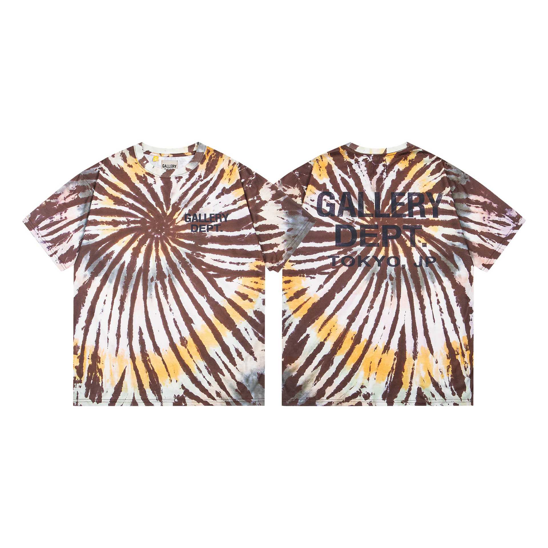 AmiriGALLERY DEPT nueva impresión de tie-tie Meish High Street hombre y mujer casual cuello redondo camiseta de manga corta