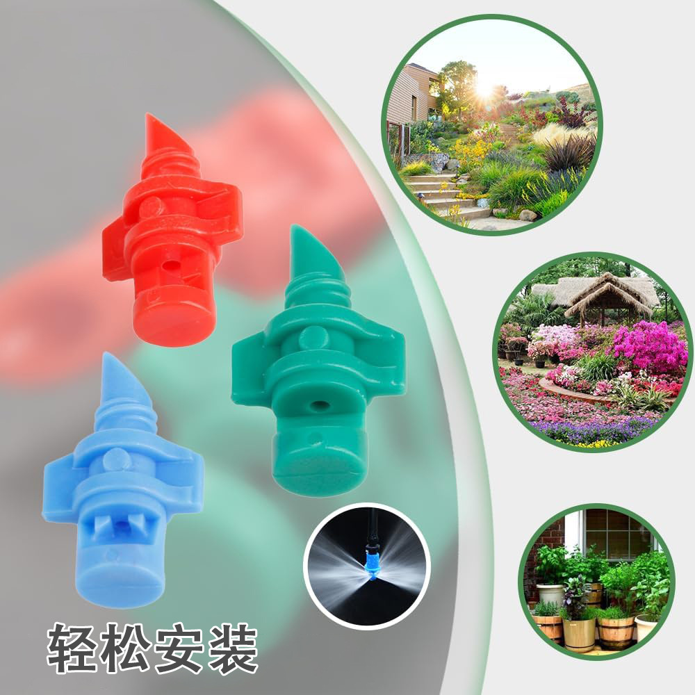 90 180 360 grados refracción atomización goteo rociador automático de agua micro-spray vegetal simple refracción atomización rociador