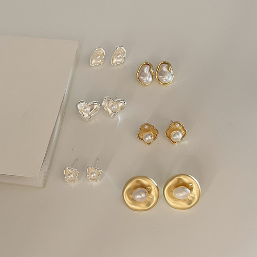 High-end design niche temperament earrings for women  new trendy earrings sterling silver exquisite light luxury versatile earrings