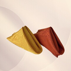 人気卸売ウェディングパーティー宴会ホテル家庭用ポリエステルジャカードナプキン