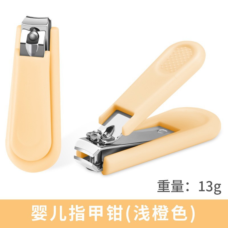 Yellow children's nail scissors