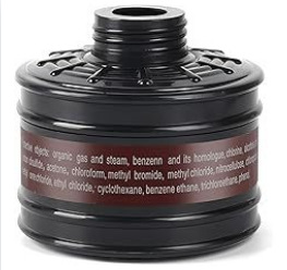 Máscara facial Máscara Fábrica química Antivirus avanzado Antipolvo Protección facial completa Pintura en aerosol Gas químico especial formaldehído sulfuro de hidrógeno